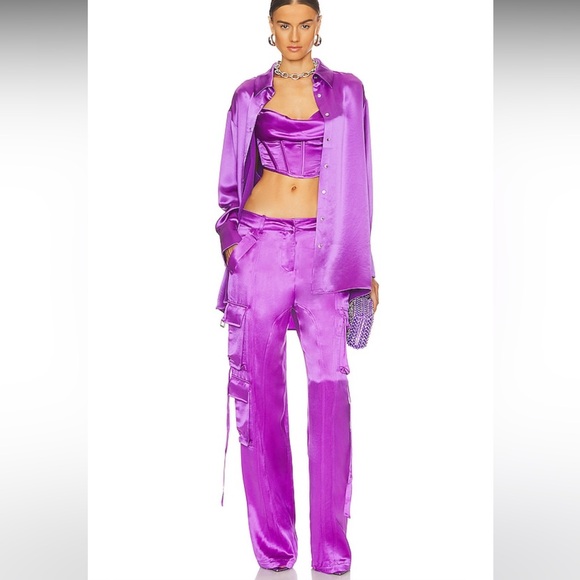 Retrofete Andre Pant in Orchid Purple size S - Picture 3 of 12